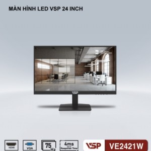 Màn hình 24 inch VSP VE2421W (FHD, VA, 75Hz, 4Ms)