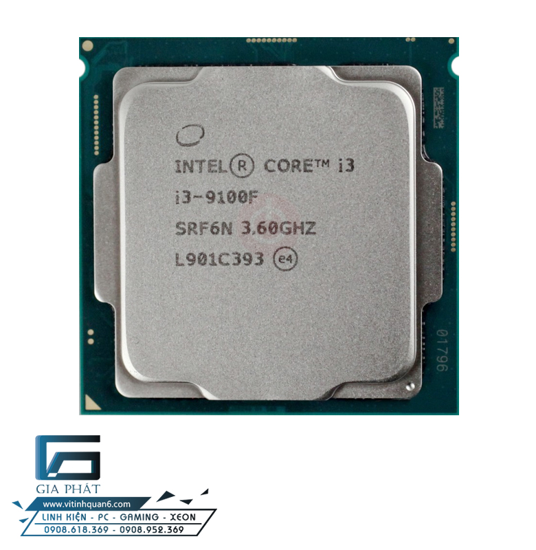 CPU Intel Core i3 9100F (4.20GHz, 6M, 4 Cores 4 Threads) |VI TÍNH GIA PHÁT